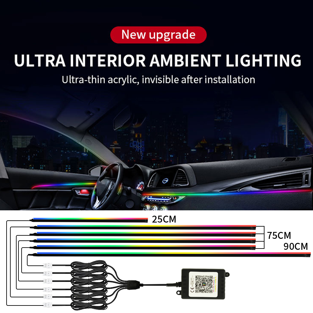 Car Interior Symphony LED Ambi - Led Ambient Interior Car Lights App Control review and price
