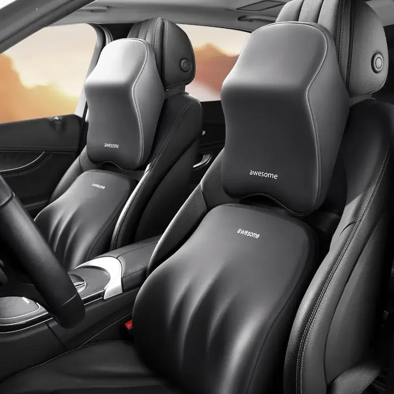 NEW Car Lumbar Back Support He - Memory Foam Car Neck Pillow Lumbar Support review and price