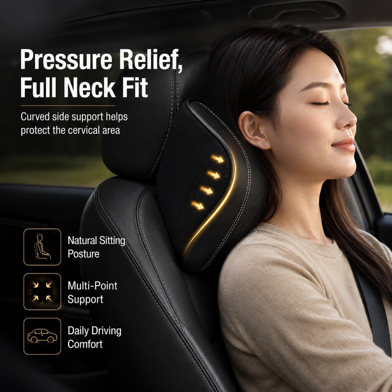 Memory Foam Car Neck Pillow Lu - Memory Foam Car Neck Pillow Lumbar Support review and price