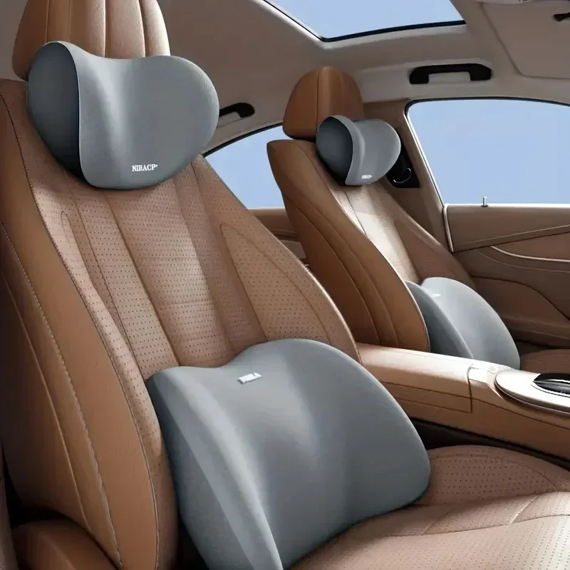 Car Neck Pillow Protector Memo - Memory Foam Car Neck Pillow Lumbar Support review and price