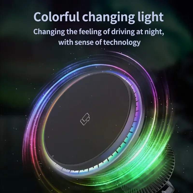 LED/RGB Magnetic Car Wireless  - Wireless Car Charger Mount Fast Charging review and price