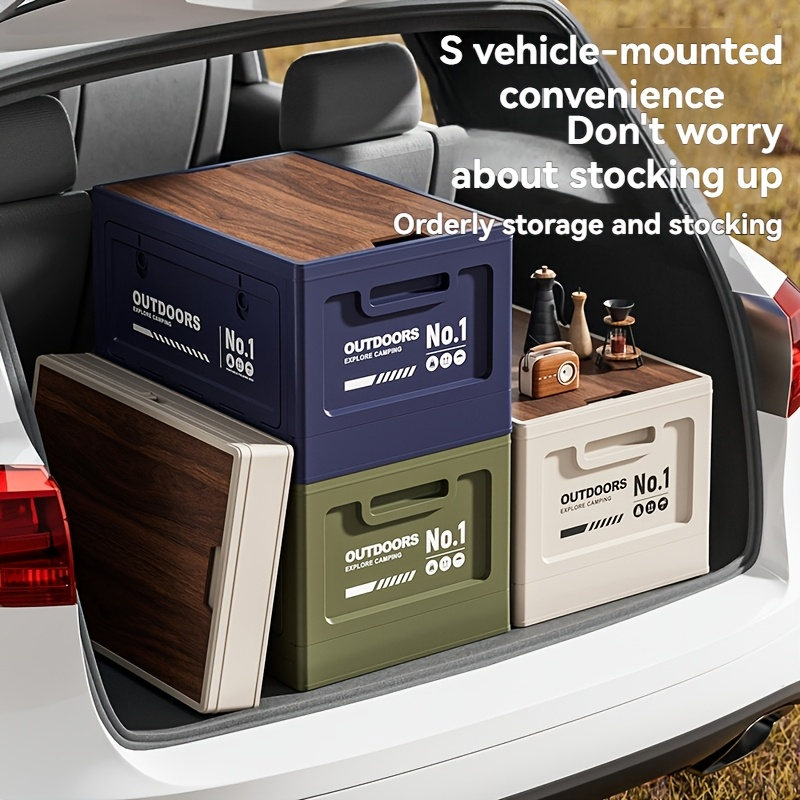 Outdoor Camping Storage Box Ca - Car Trunk Organizer Foldable Storage Box review and price