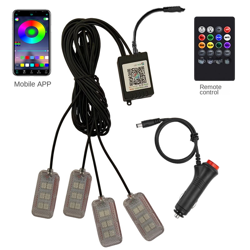 Neon Dual control LED Car Inte - Led Ambient Interior Car Lights App Control review and price