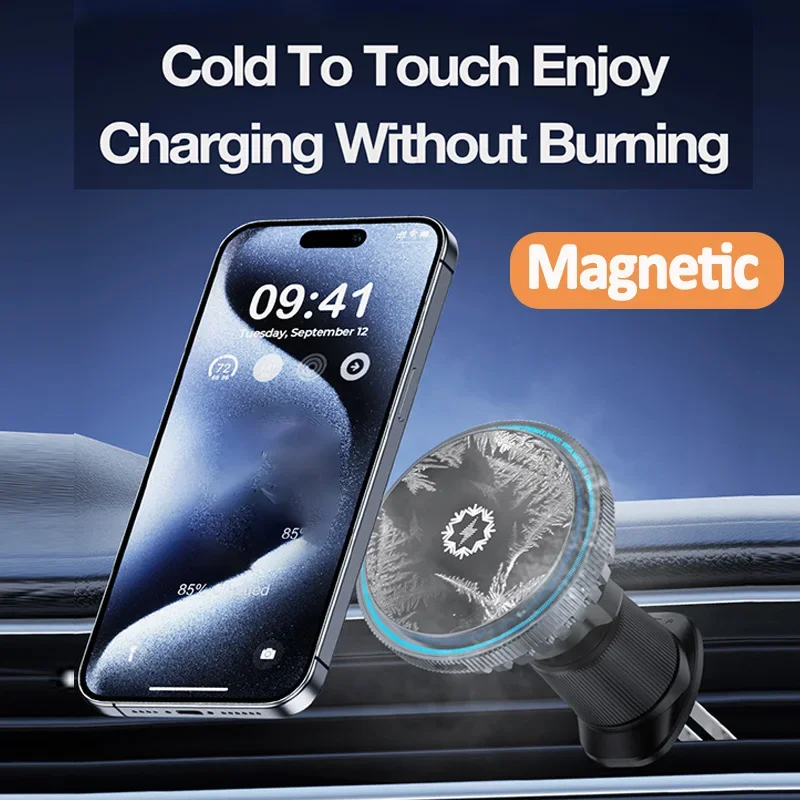 Ice Cooling Magnetic Car Wirel - Wireless Car Charger Mount Fast Charging review and price