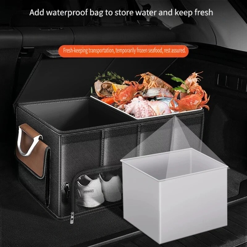Waterproof Foldable 95L Oxford - Car Trunk Organizer Foldable Storage Box review and price